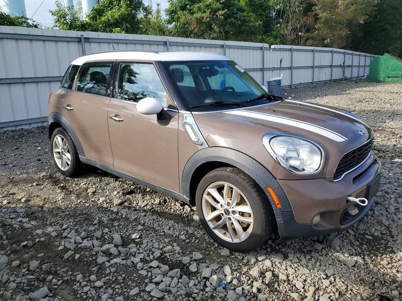 2014 Mini Cooper S Countryman Brown vin: WMWZC3C57EWP29671