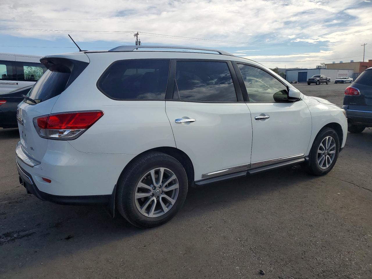 2014 Nissan Pathfinder Sl White vin: 5N1AR2MN4EC637700