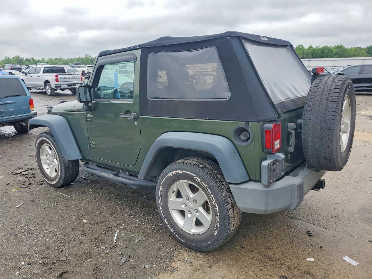 2008 Jeep Wrangler X Green vin: 1J8FA24108L523317