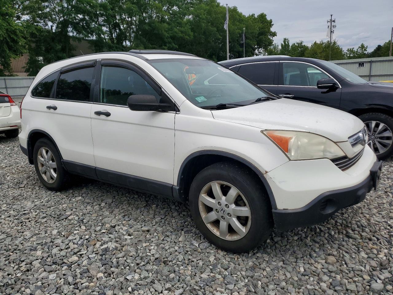 2009 Honda Cr-v Ex White vin: 5J6RE48599L058940