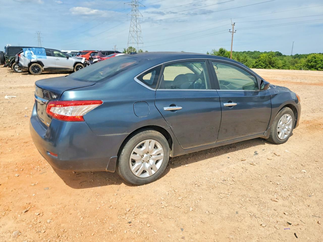 2014 Nissan Sentra Sv Blue vin: 3N1AB7AP6EY220679