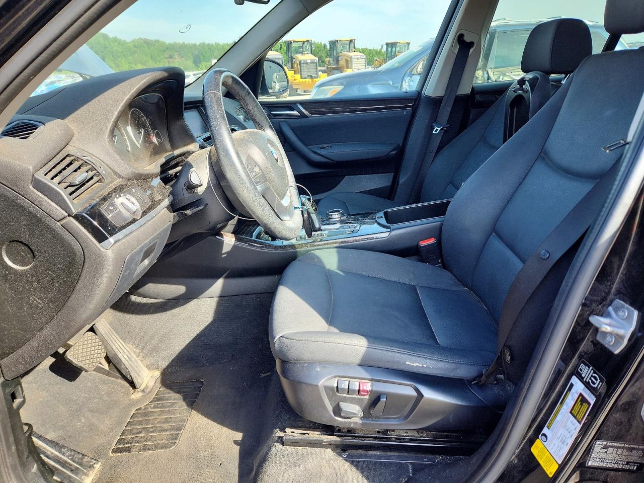 2015 Bmw X3 Sdrive28i Black vin: 5UXWZ7C58F0F75845