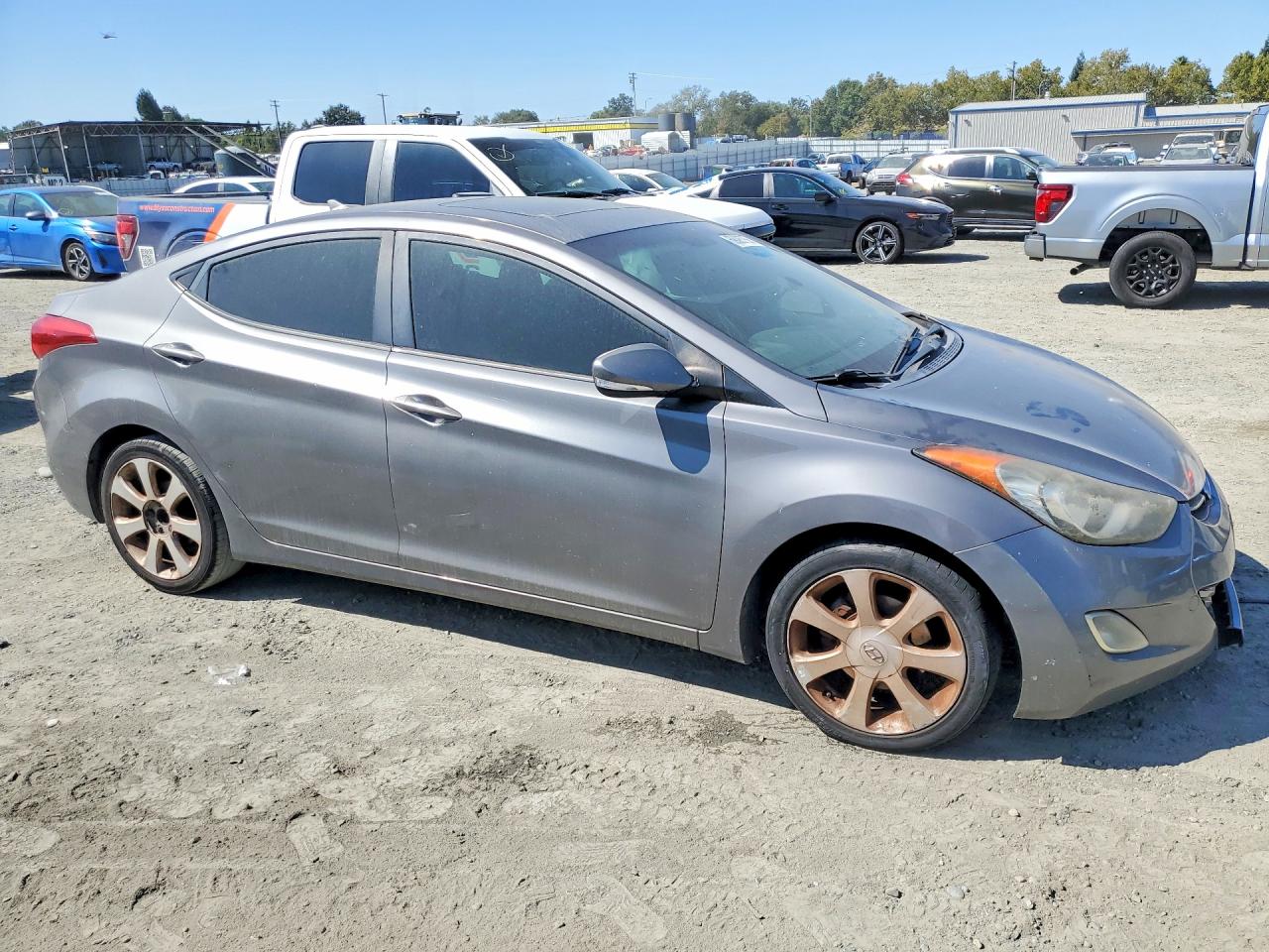 2011 Hyundai Elantra Limited Gray vin: 5NPDH4AE6BH075268