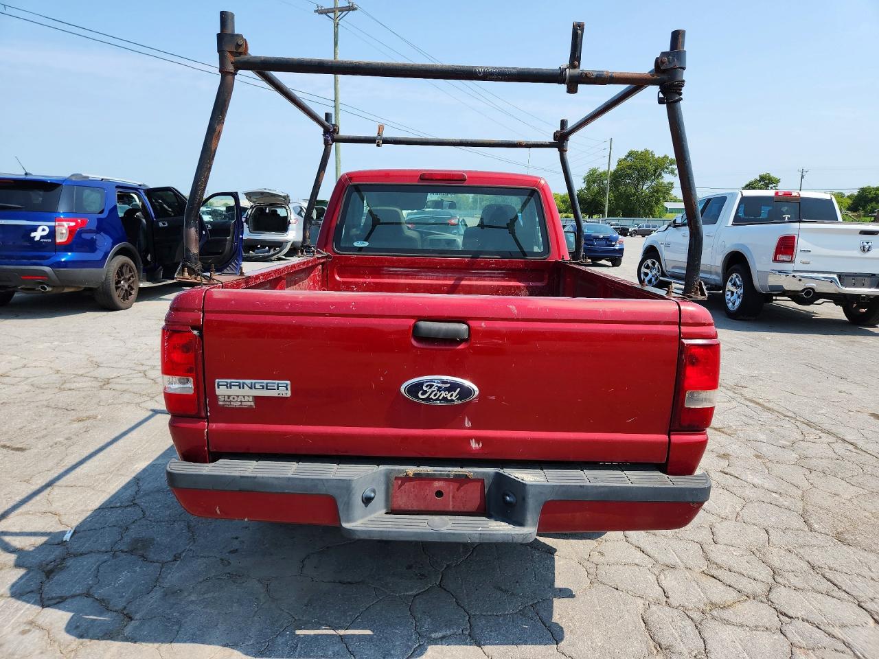 2008 Ford Ranger Red vin: 1FTYR10D68PB07977