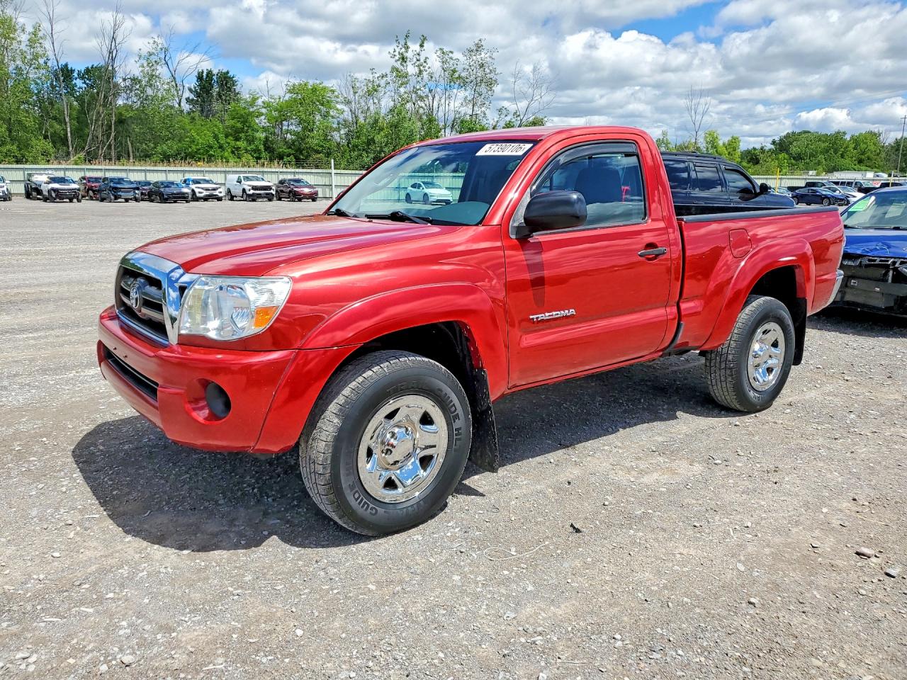 2009 Toyota Tacoma Base Red vin: 5TEPX42N29Z614782