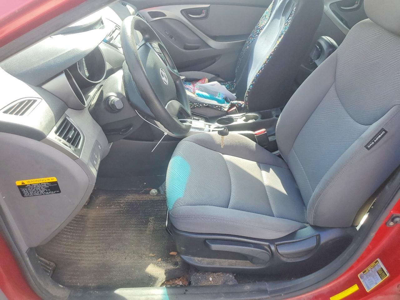 2013 Hyundai Elantra Gls Red vin: KMHDH4AE6DU936243
