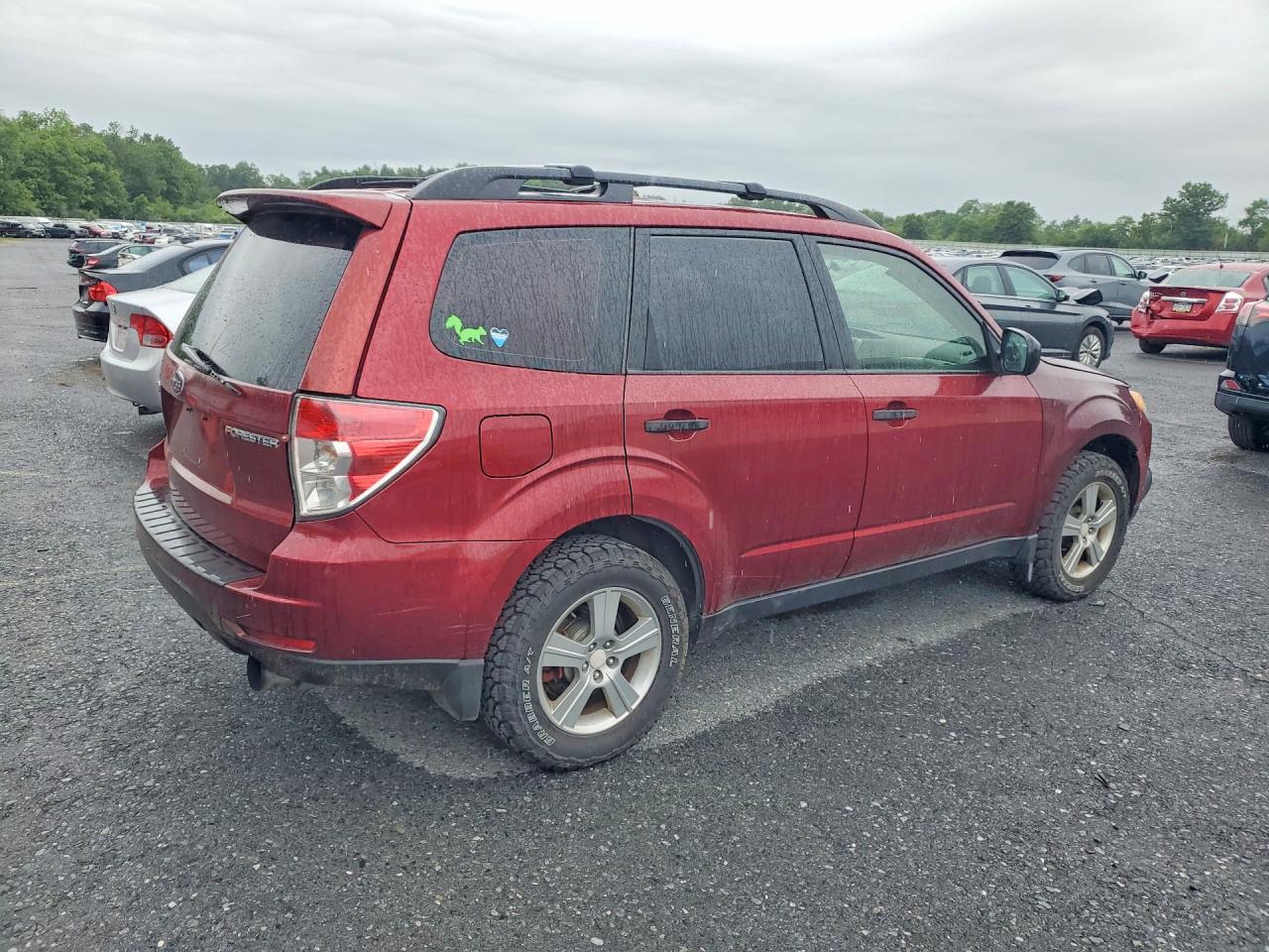 2012 Subaru Forester 2.5x Темно-бордовый vin: JF2SHABC3CG406026
