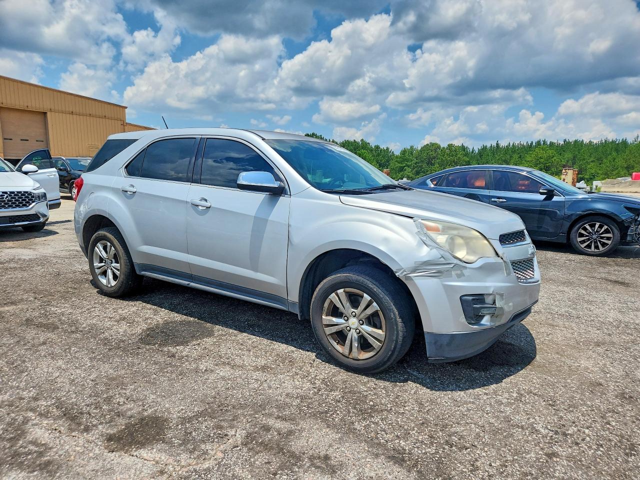 2013 Chevrolet Equinox Ls Silver vin: 2GNALBEK6D6227294
