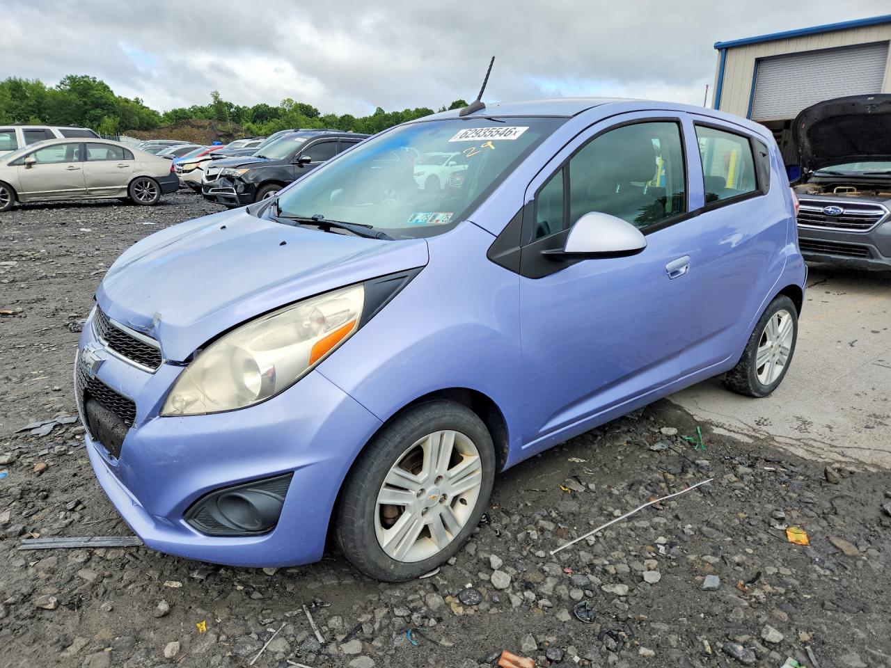 2014 Chevrolet Spark Ls Purple vin: KL8CB6S92EC587614