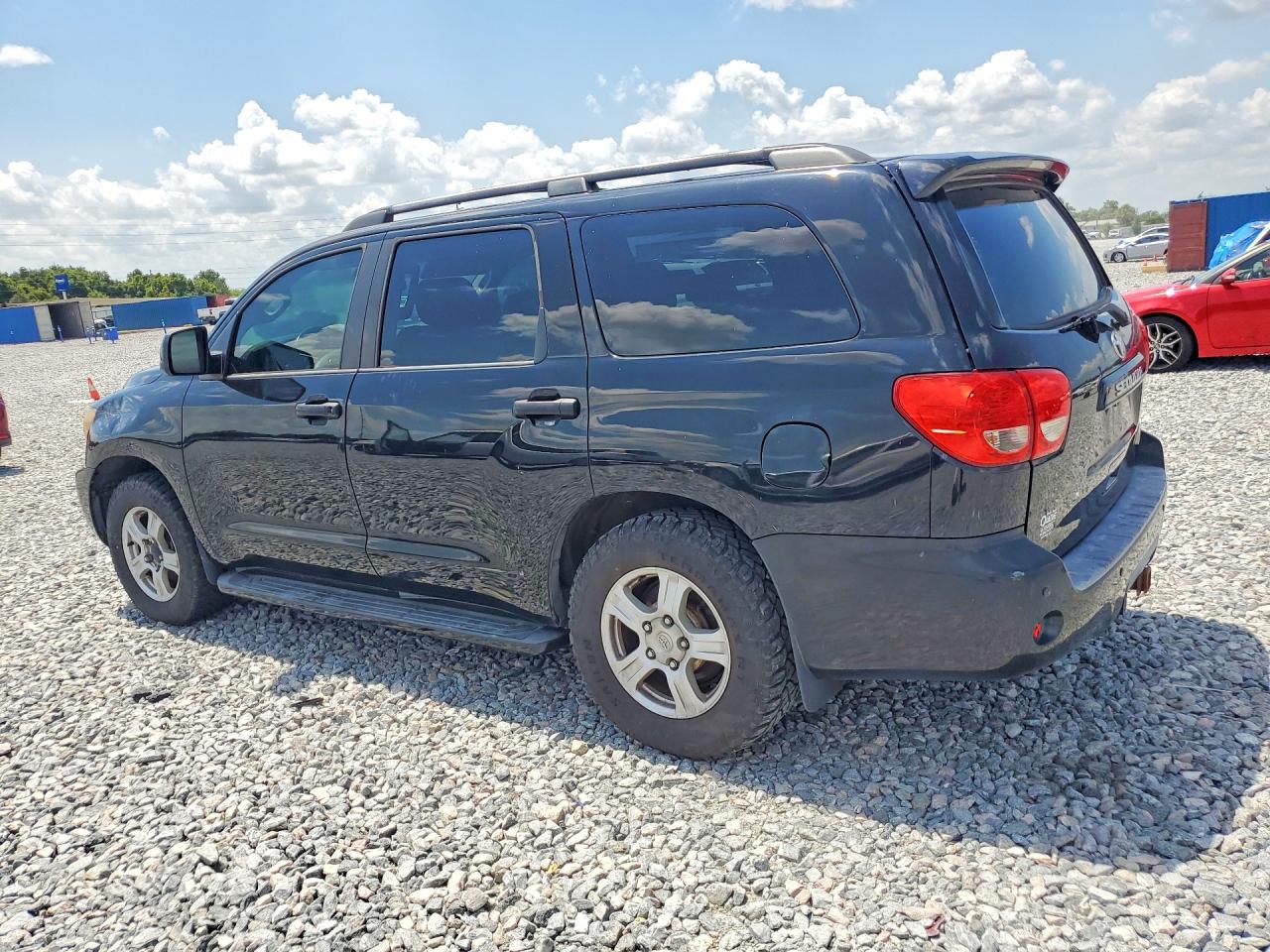 2008 Toyota Sequoia Sr5 Black vin: 5TDBY64A78S020388