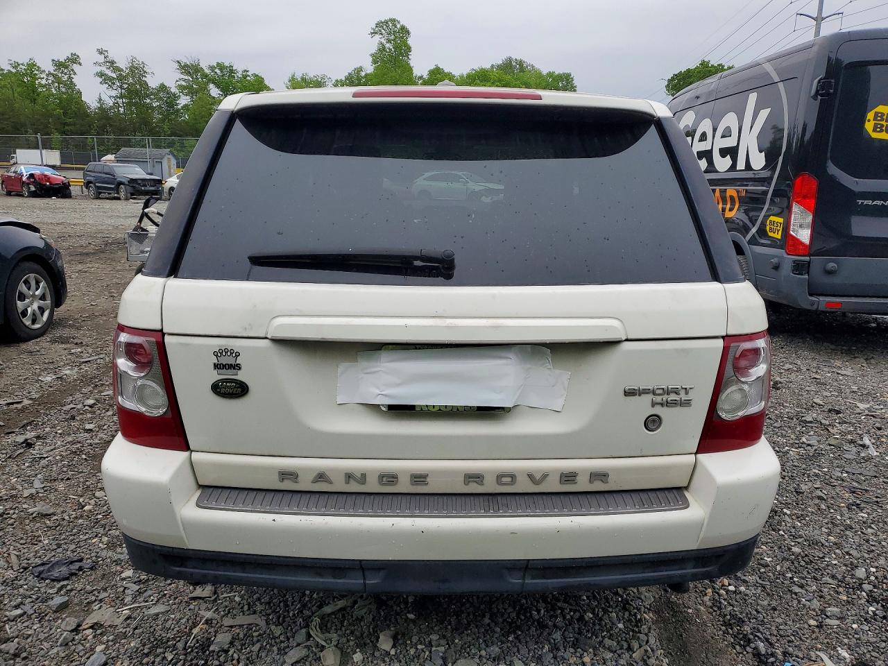 2009 Land Rover Range Rover Sport Hse White vin: SALSK25409A196547