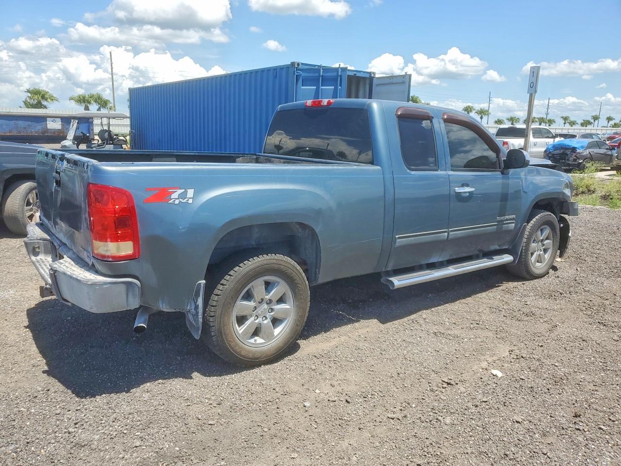 2011 Gmc Sierra K1500 Sle Blue vin: 1GTR2VE3XBZ405721