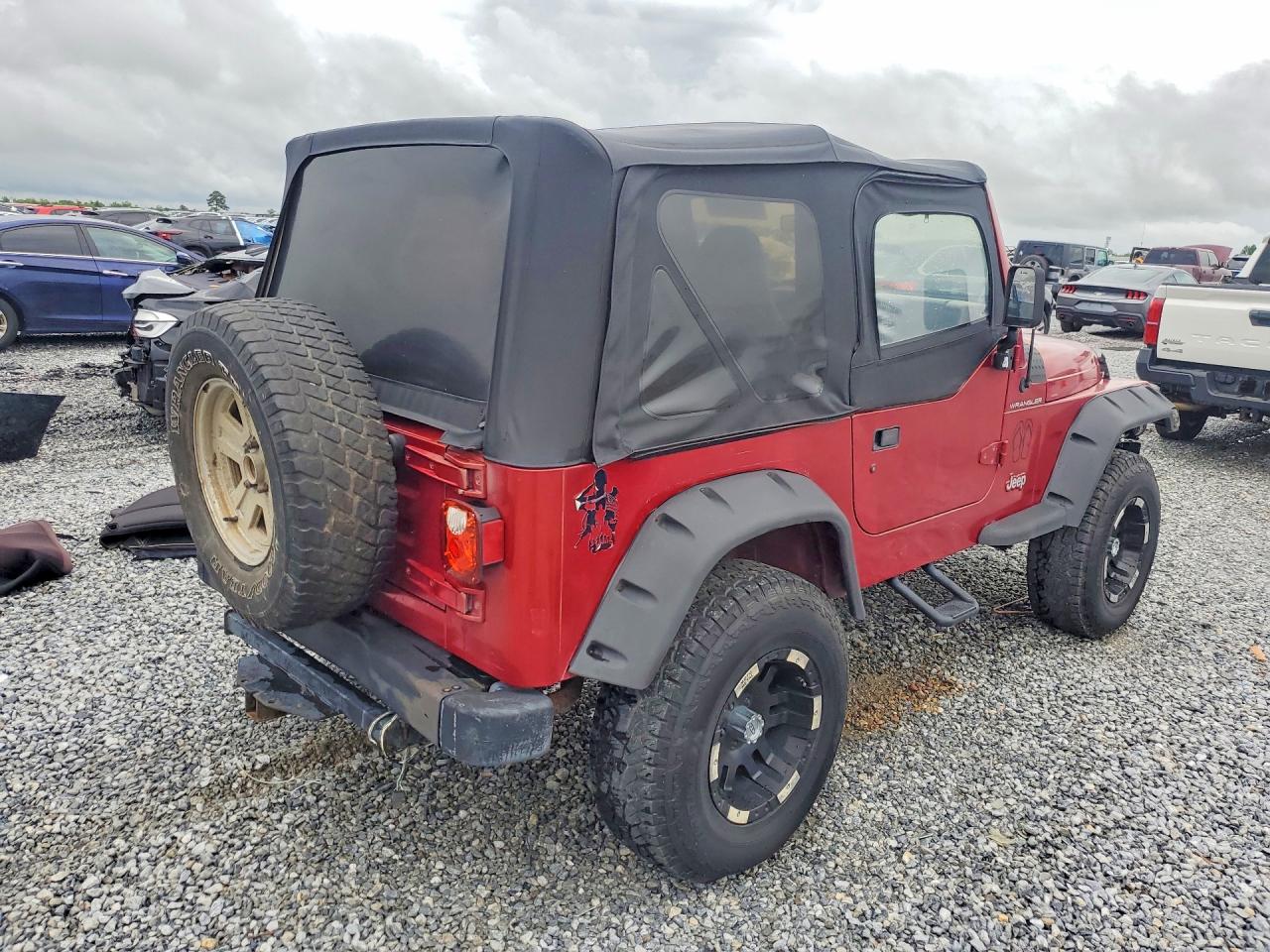 1998 Jeep Wrangler / Tj Se Burgundy vin: 1J4FY29P7WP752173