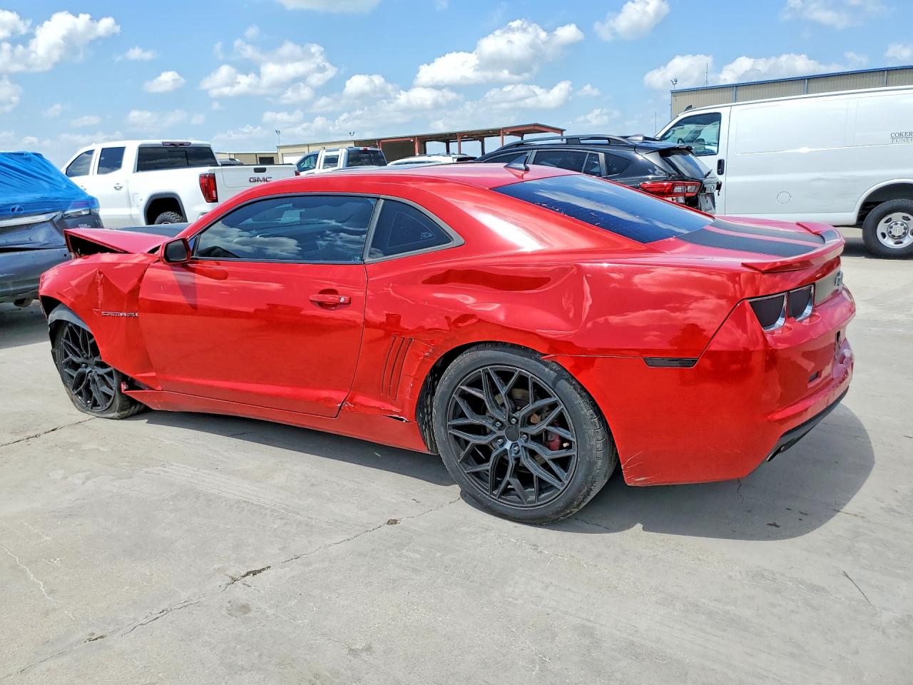 2012 Chevrolet Camaro Lt Red vin: 2G1FB1E35C9182410