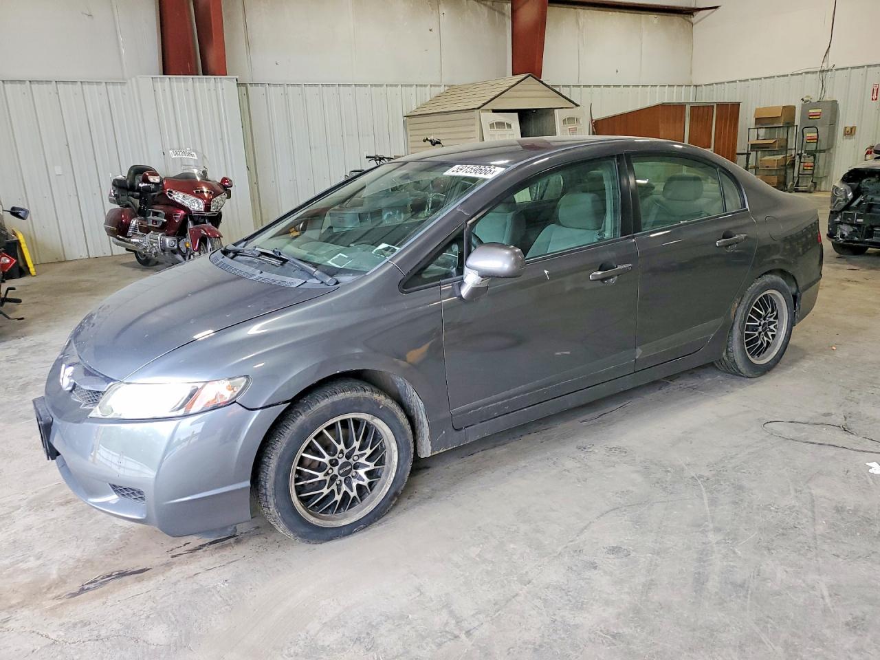 2011 Honda Civic Lx Gray vin: 2HGFA1E52BH516216