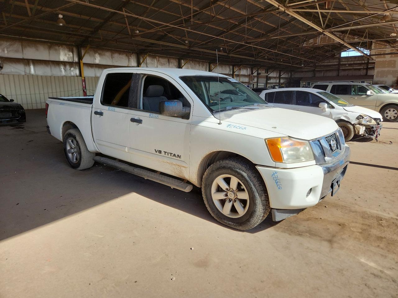 2013 Nissan Titan S White vin: 1N6AA0EK6DN307223