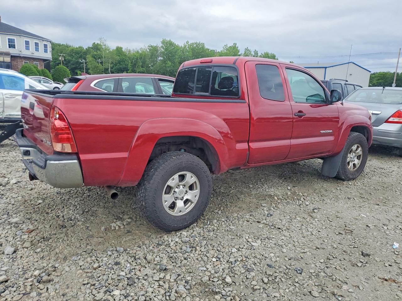 2008 Toyota Tacoma Access Cab Red vin: 5TEUU42N68Z579299