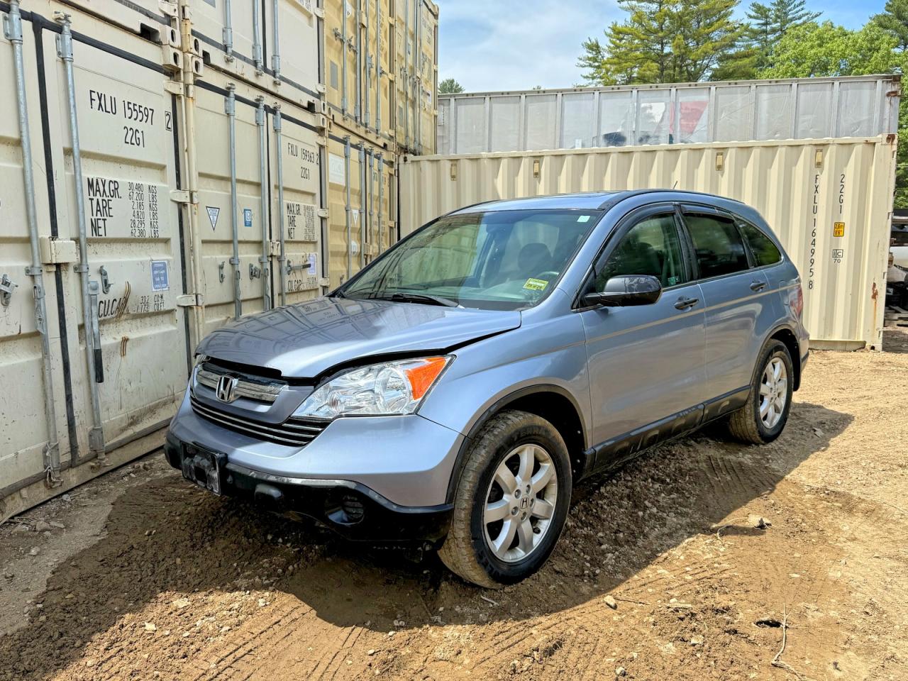 2008 Honda Cr-v Ex Gray vin: 5J6RE48518L043959