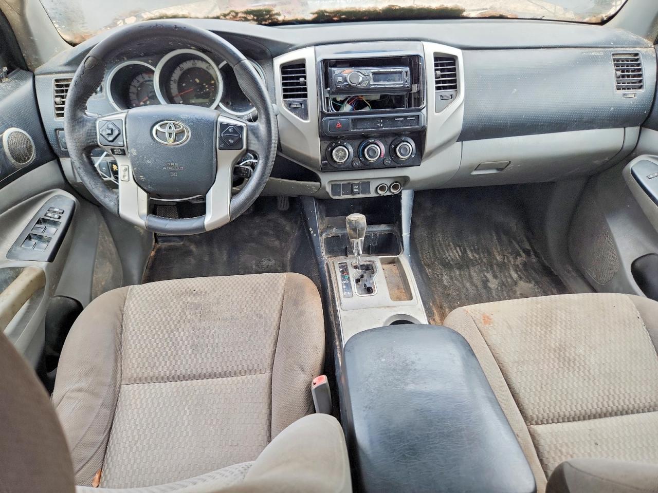 2014 Toyota Tacoma Double Cab Prerunner Gray vin: 3TMJU4GNXEM172591