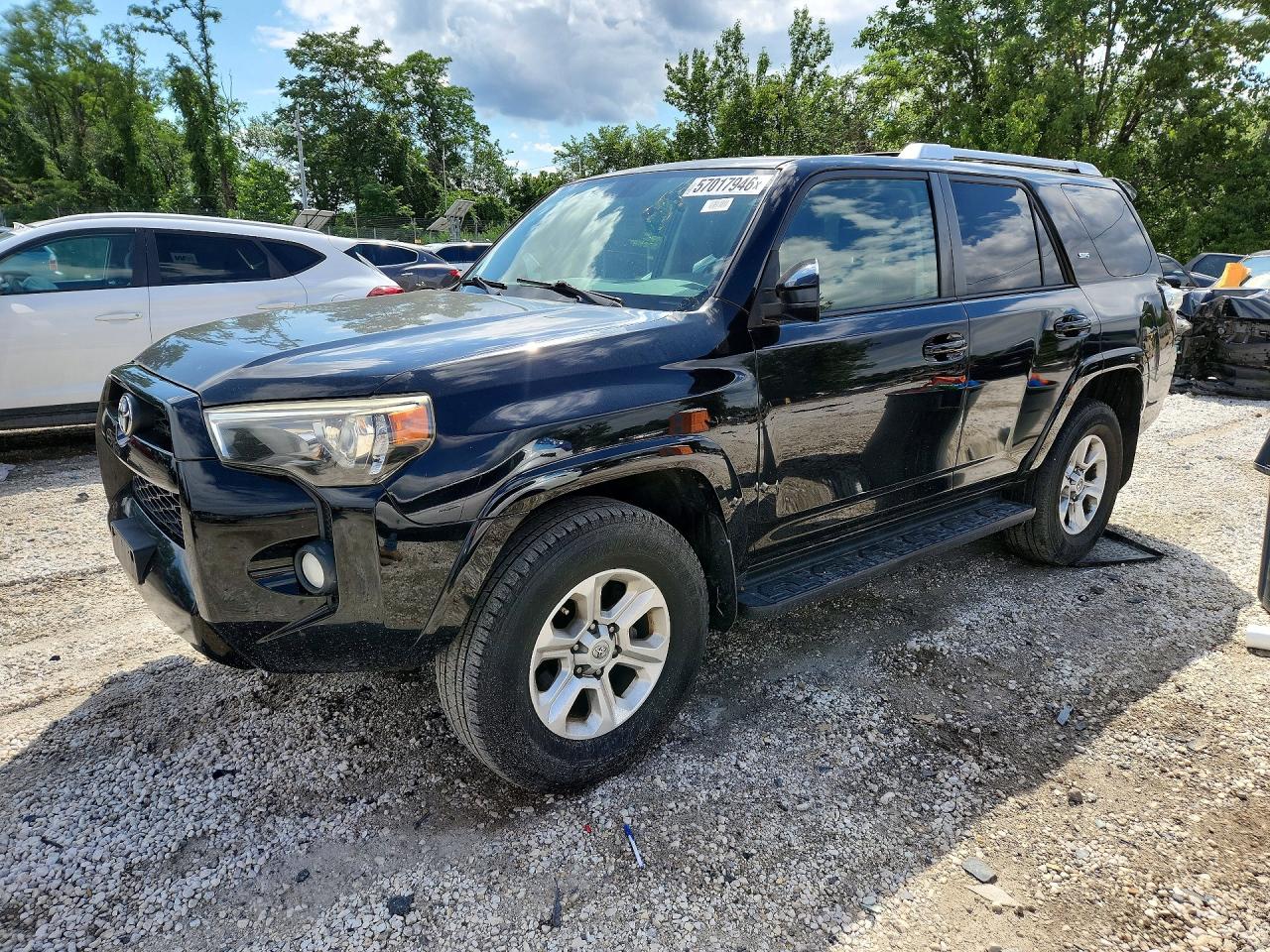 2014 Toyota 4runner Sr5 Black vin: JTEBU5JR7E5170076