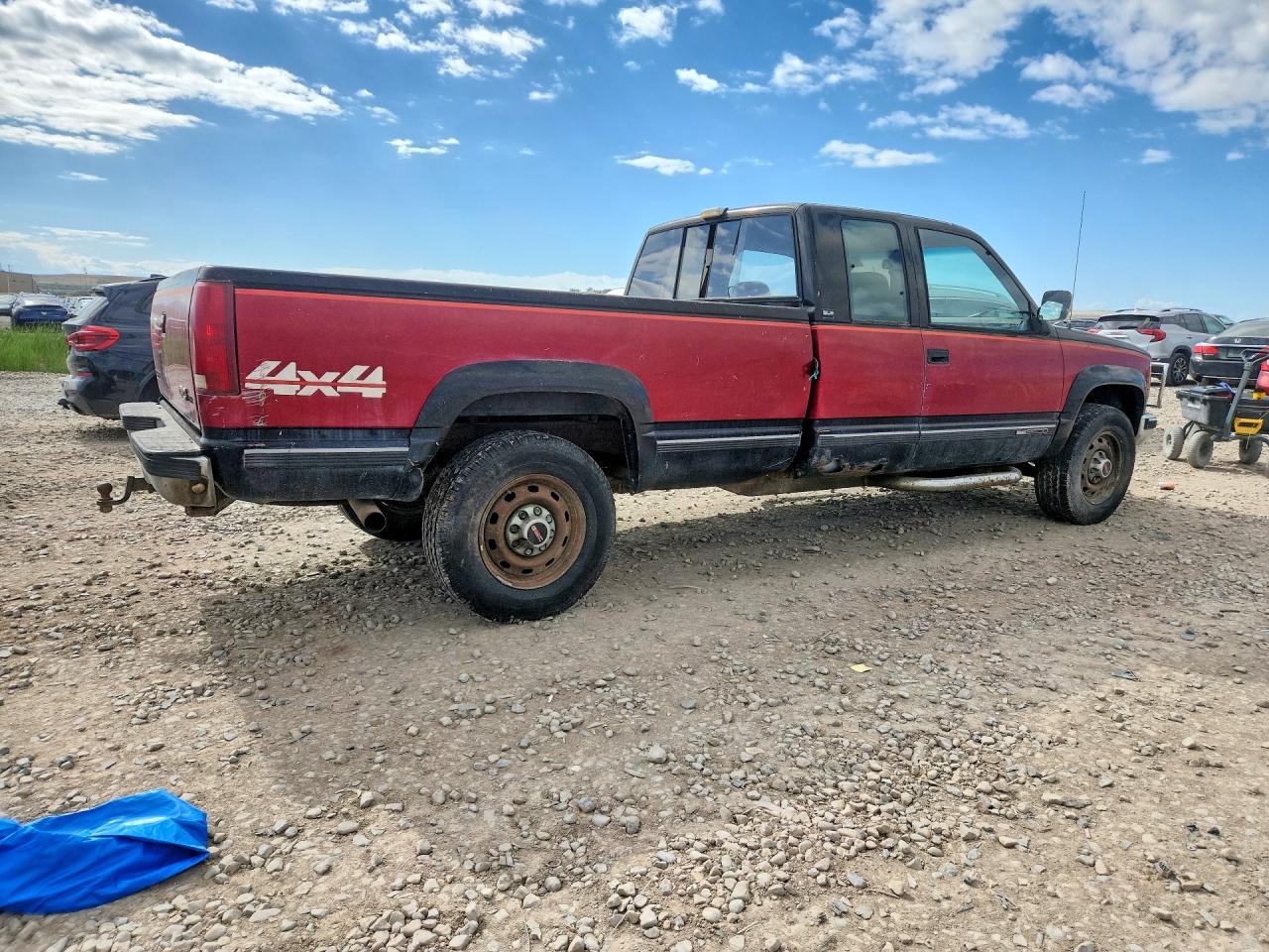 1992 Gmc Sierra K2500 Темно-бордовый vin: 2GTGK29KXN1505435