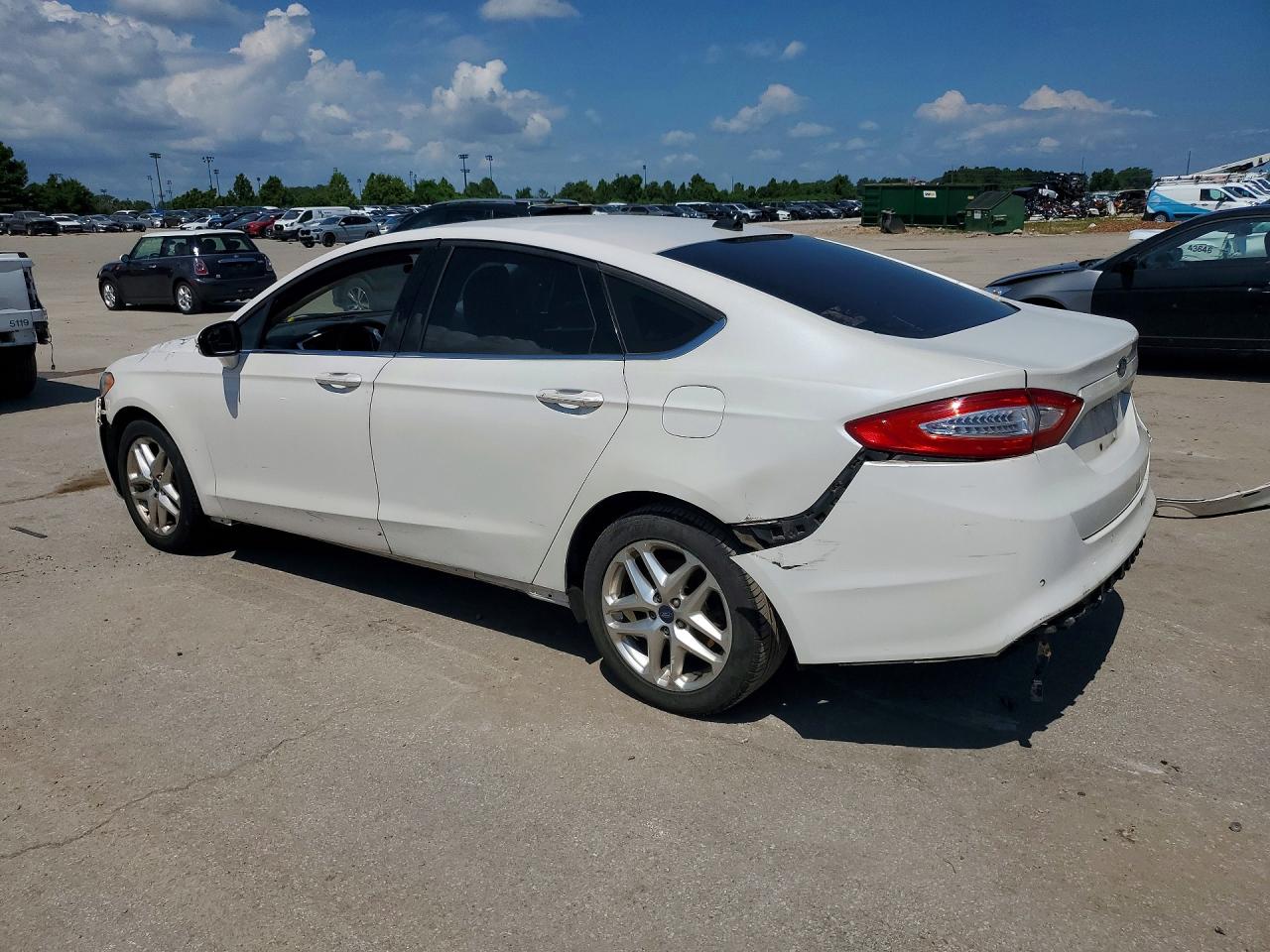2013 Ford Fusion Se White vin: 3FA6P0HR7DR317052