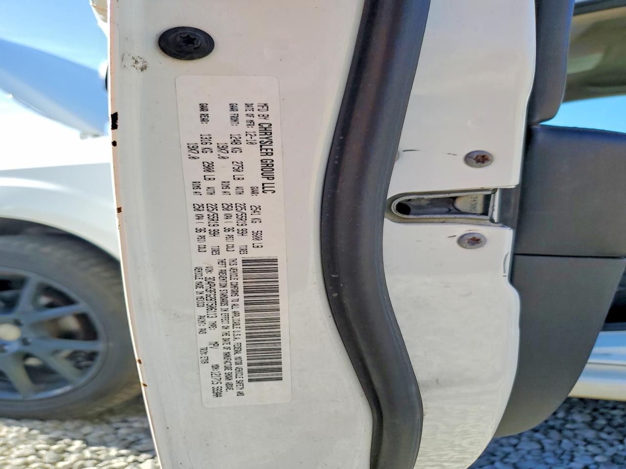 2011 Dodge Journey Crew White vin: 3D4PH3FG2BT506113