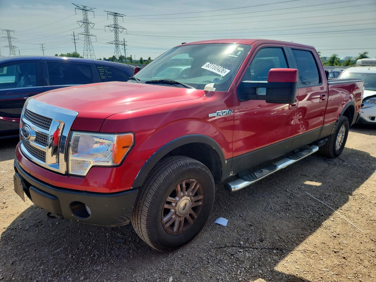 2009 Ford F150 Supercrew Red vin: 1FTPW14V39KB67107