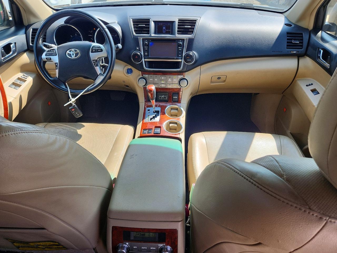 2013 Toyota Highlander Hybrid Limited Blue vin: JTEDC3EH8D2013108