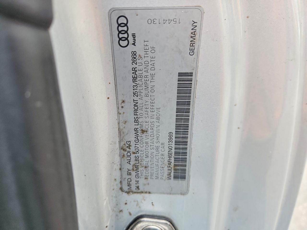 2014 Audi A5 Premium Plus Silver vin: WAULFAFH6EN013969