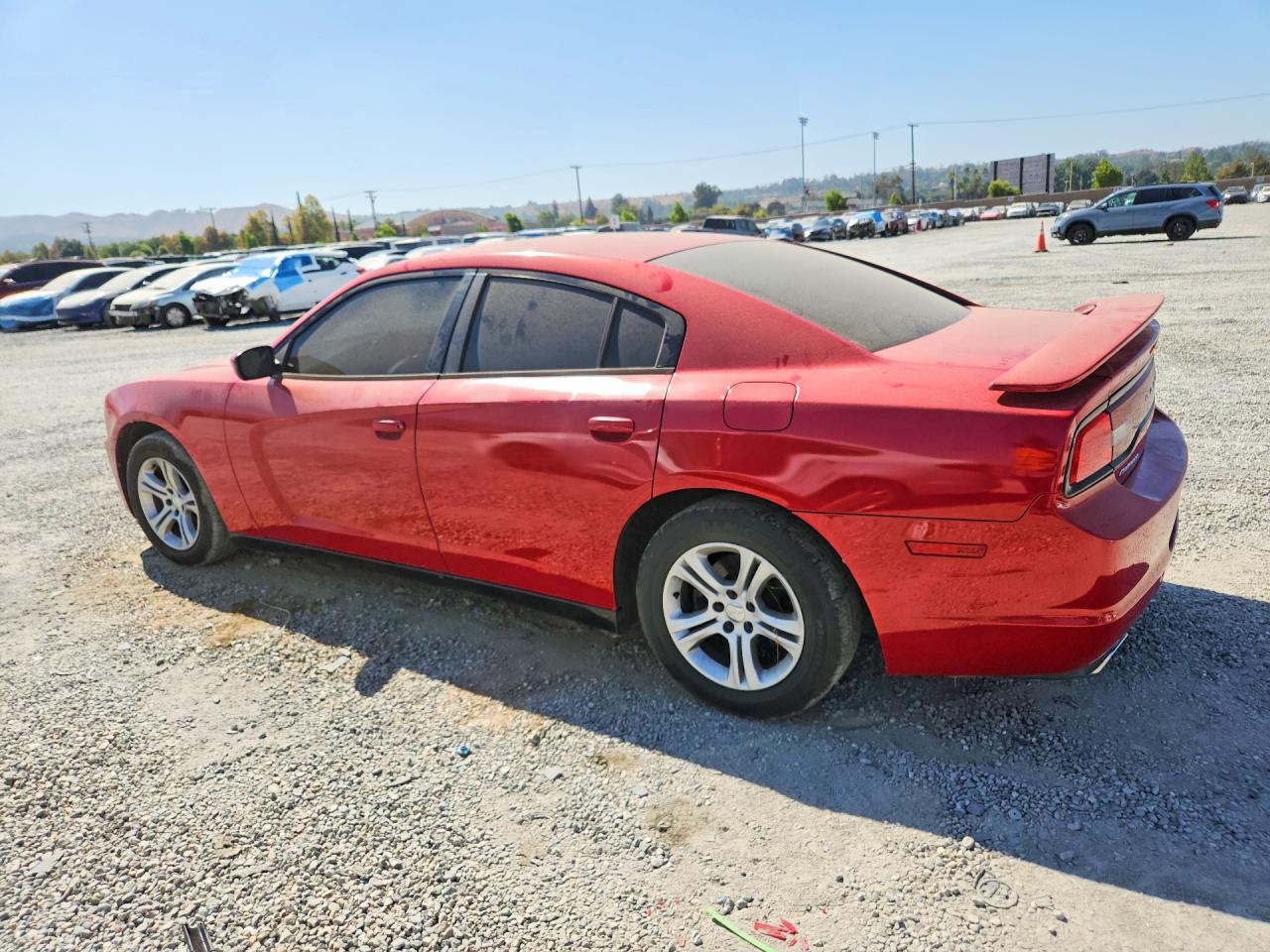 2013 Dodge Charger Se Red vin: 2C3CDXBG1DH601413