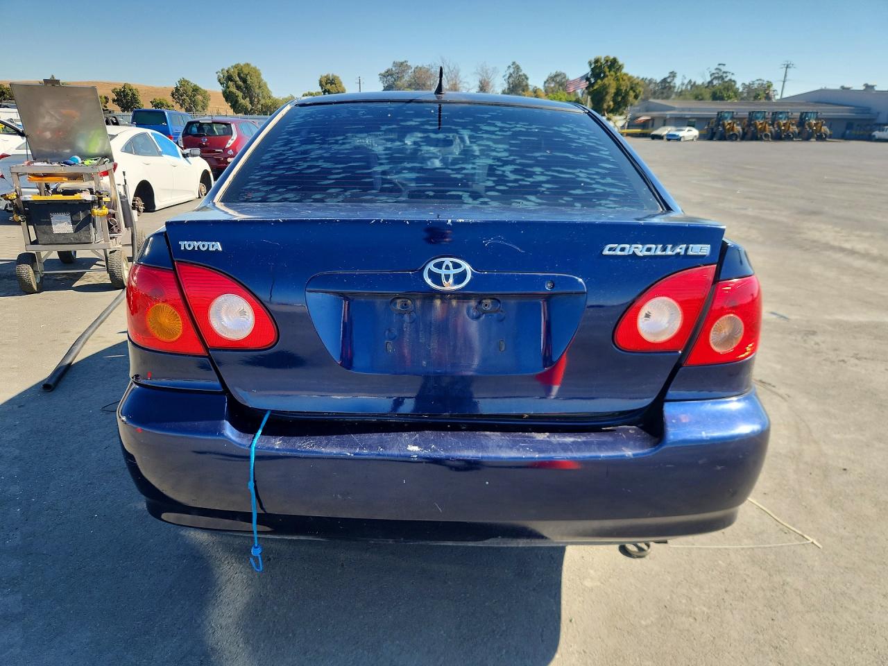 2007 Toyota Corolla Le Blue vin: 1NXBR32E27Z931218