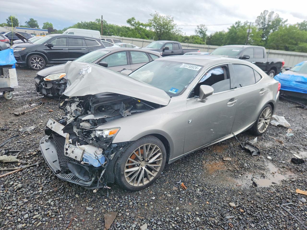 2014 Lexus Is 250 Gray vin: JTHCF1D21E5000742