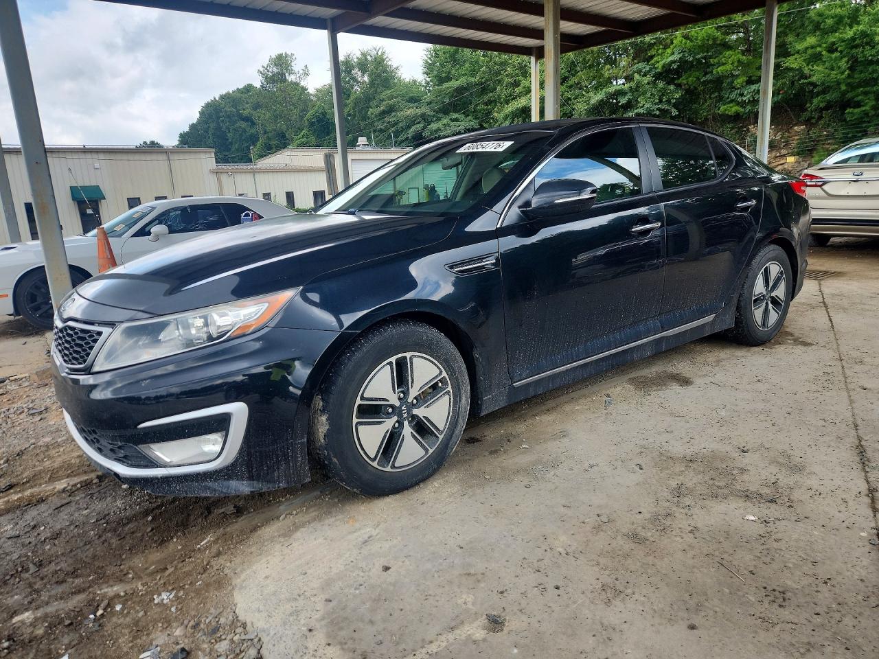 2012 Kia Optima Hybrid Black vin: KNAGM4ADXC5017064