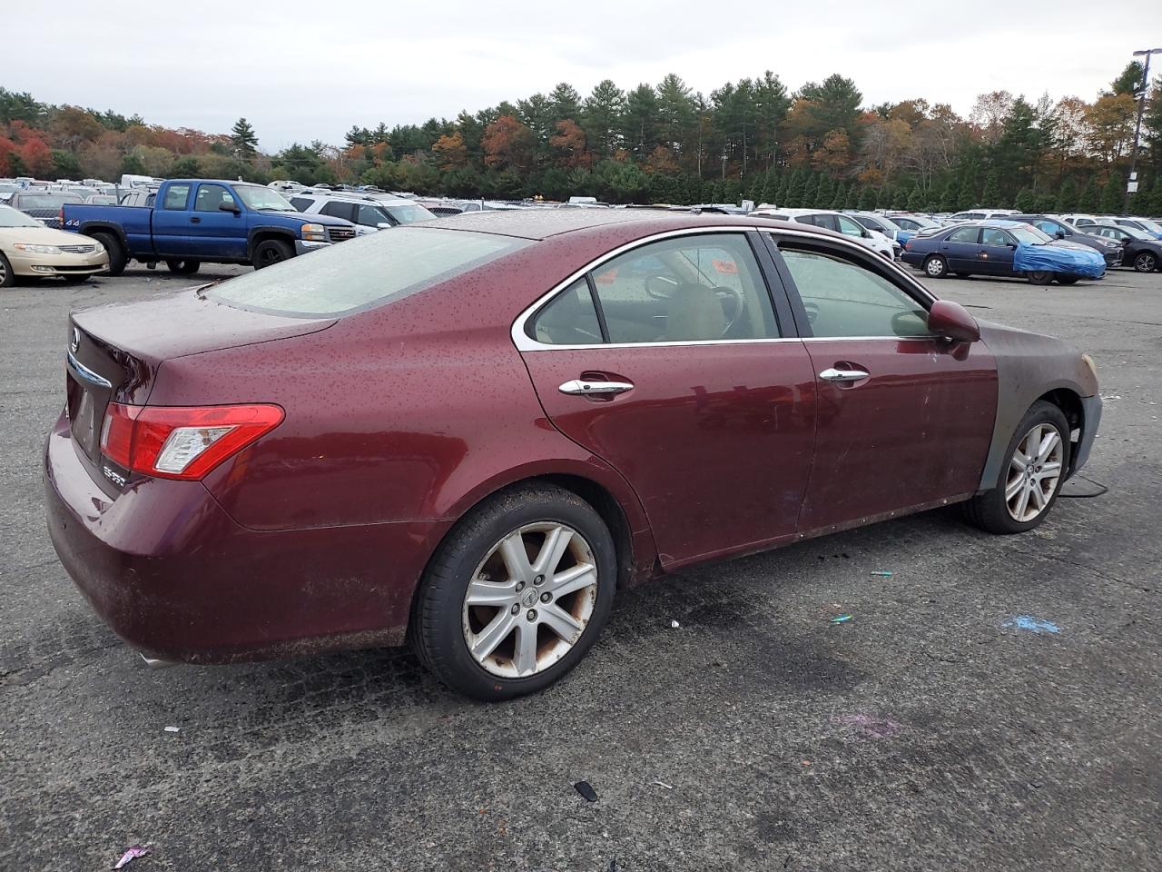 2008 Lexus Es 350 Бордовый vin: JTHBJ46G582182259