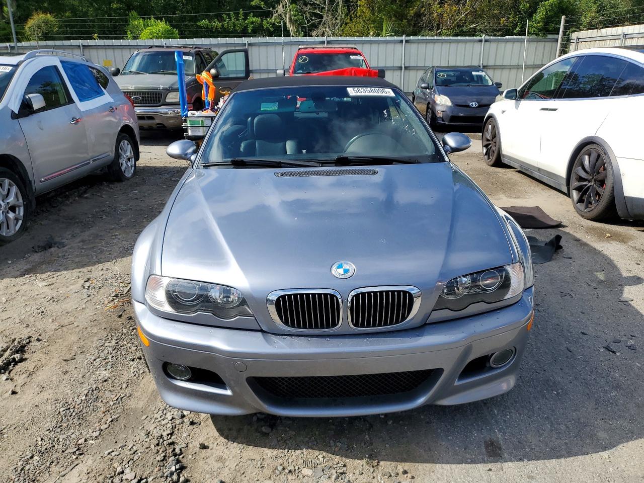2004 Bmw M3 Silver vin: WBSBR93444PK04906