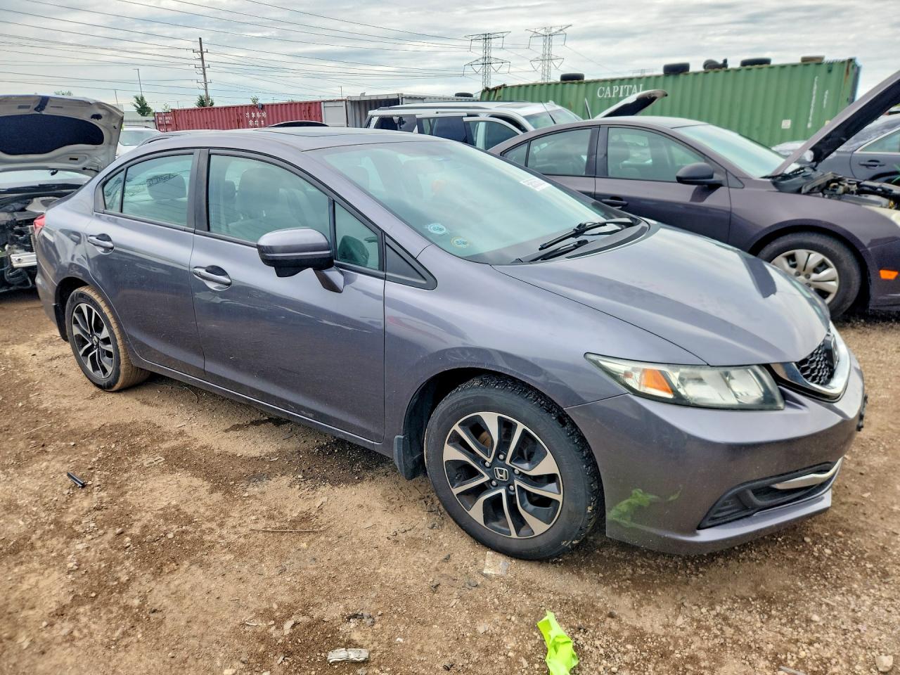 2014 Honda Civic Ex Gray vin: 19XFB2F87EE005935