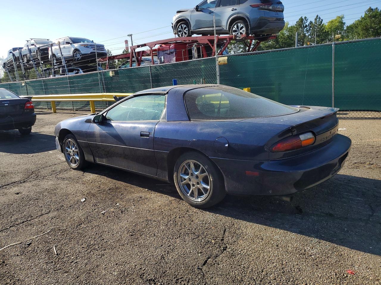 2002 Chevrolet Camaro Blue vin: 2G1FP22K922170626