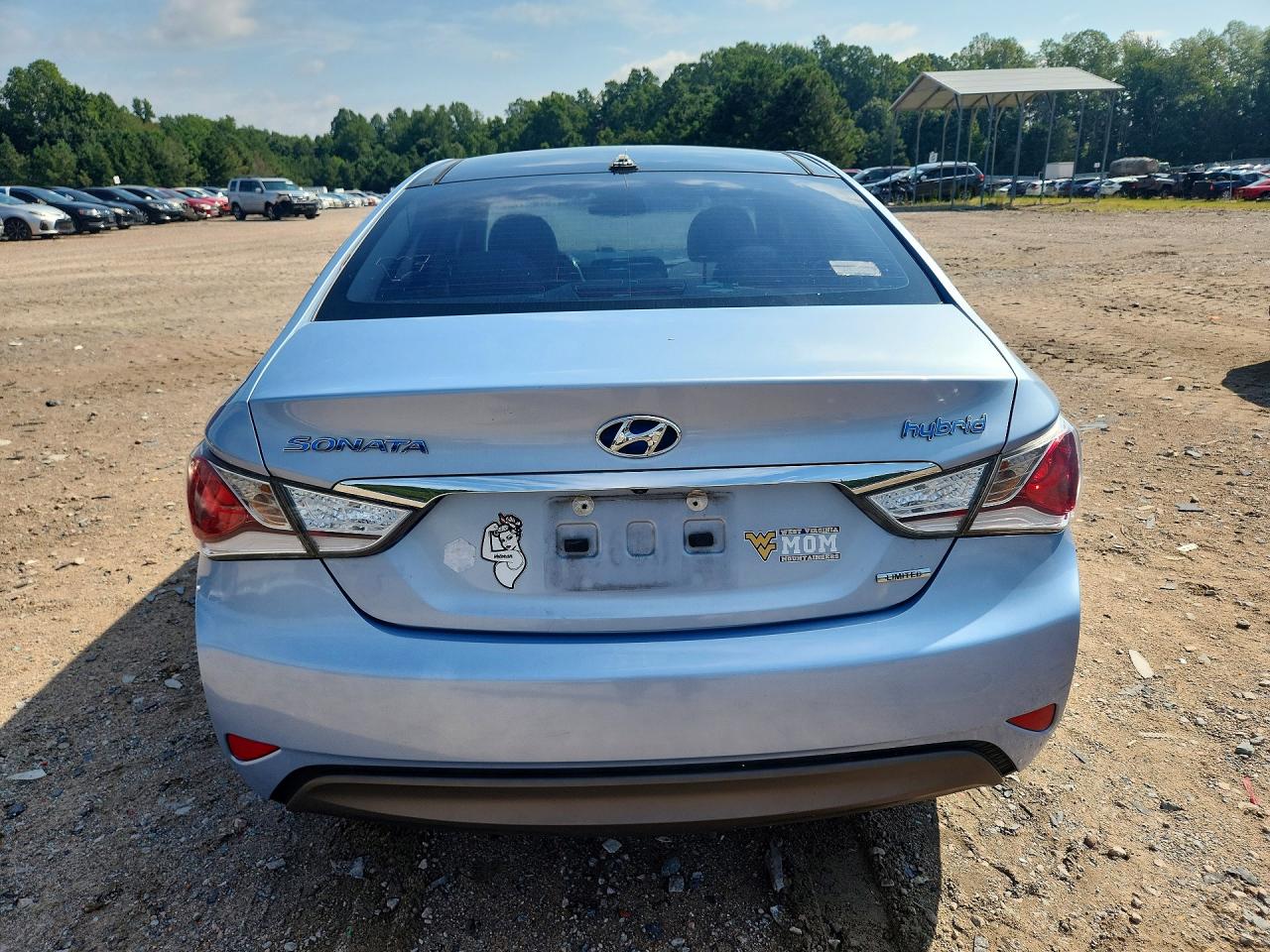 2015 Hyundai Sonata Hybrid Limited Blue vin: KMHEC4A44FA136250