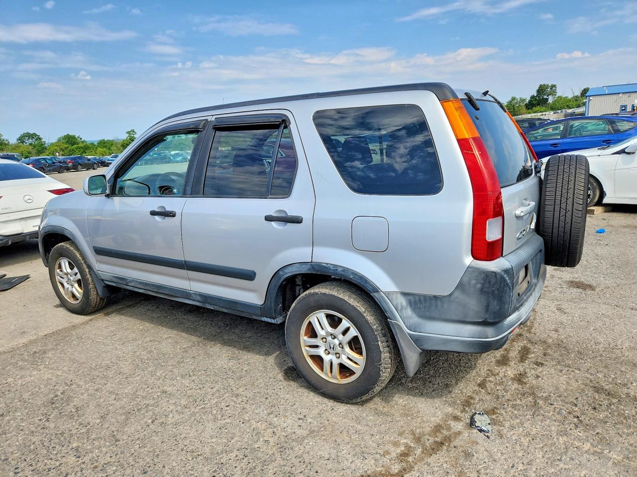 2002 Honda Cr-v Ex Silver vin: JHLRD788X2C047488