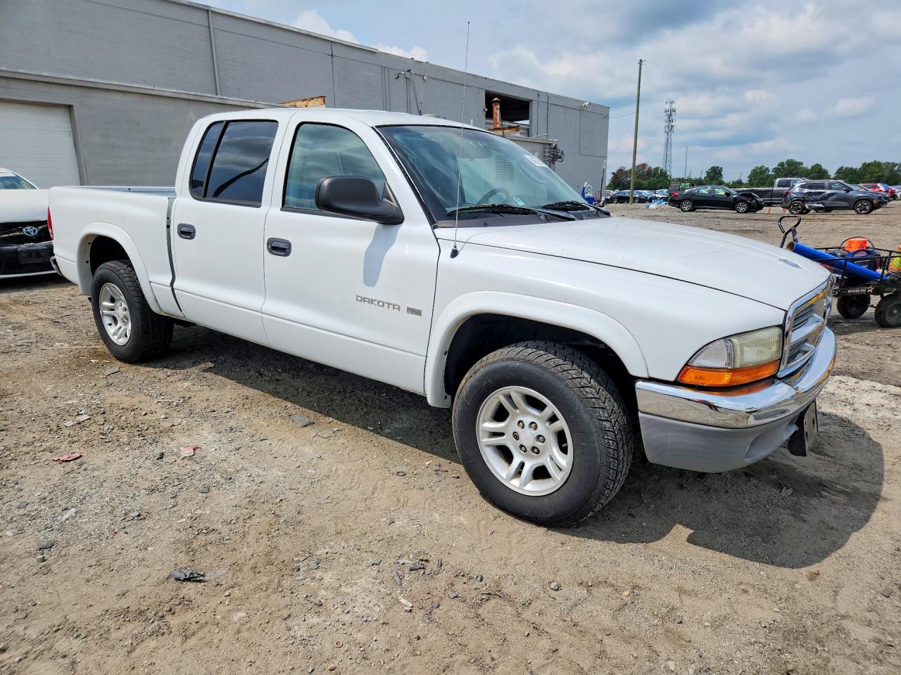 2002 Dodge Dakota Quad Slt White vin: 1B7HL48N82S625951