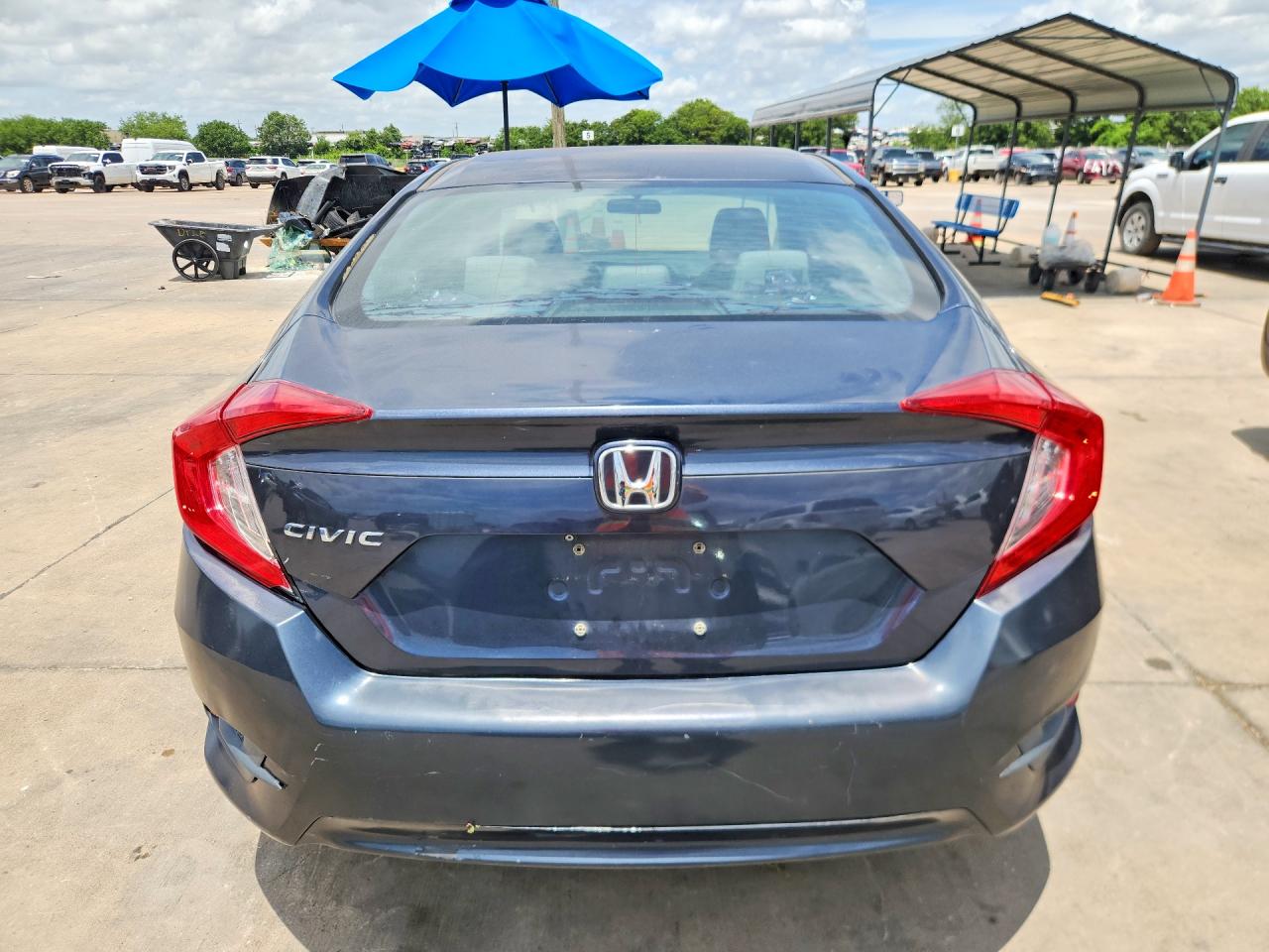 2016 Honda Civic Lx Blue vin: 19XFC2F53GE015416