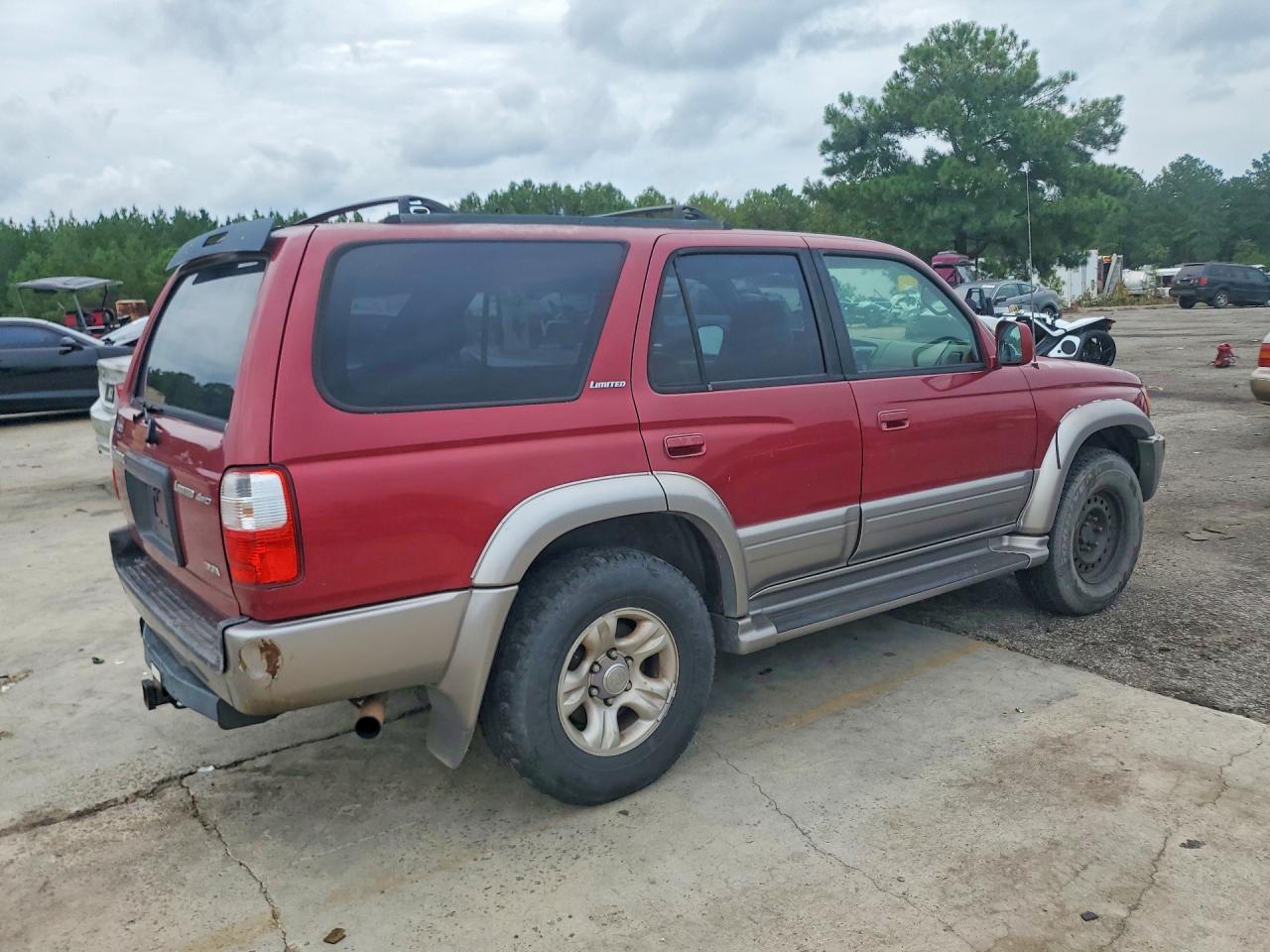 2001 Toyota 4runner Limited Red vin: JT3HN87R210358228