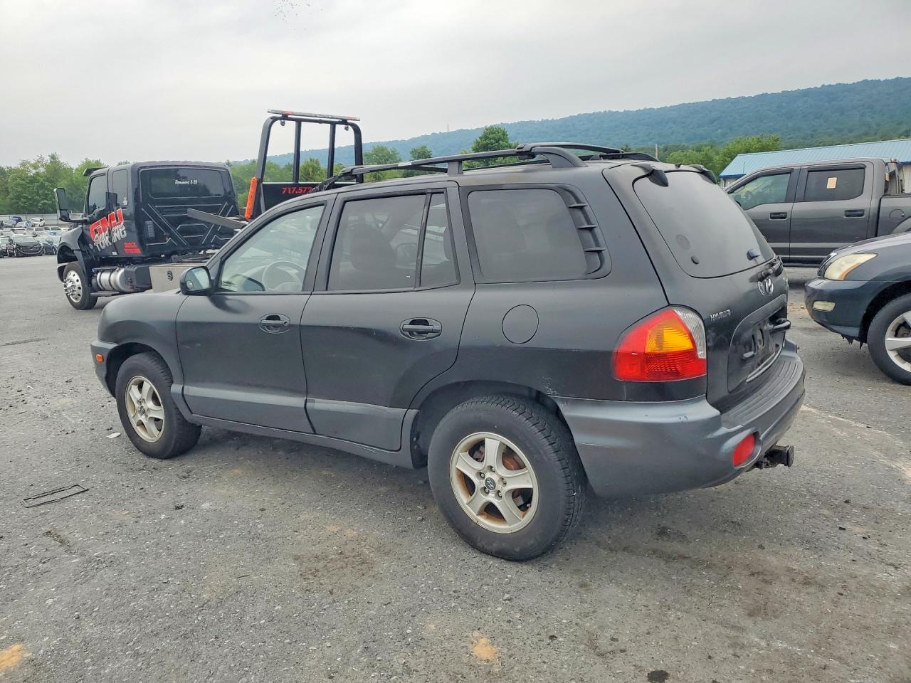 2004 Hyundai Santa Fe Gls Black vin: KM8SC73E44U768395