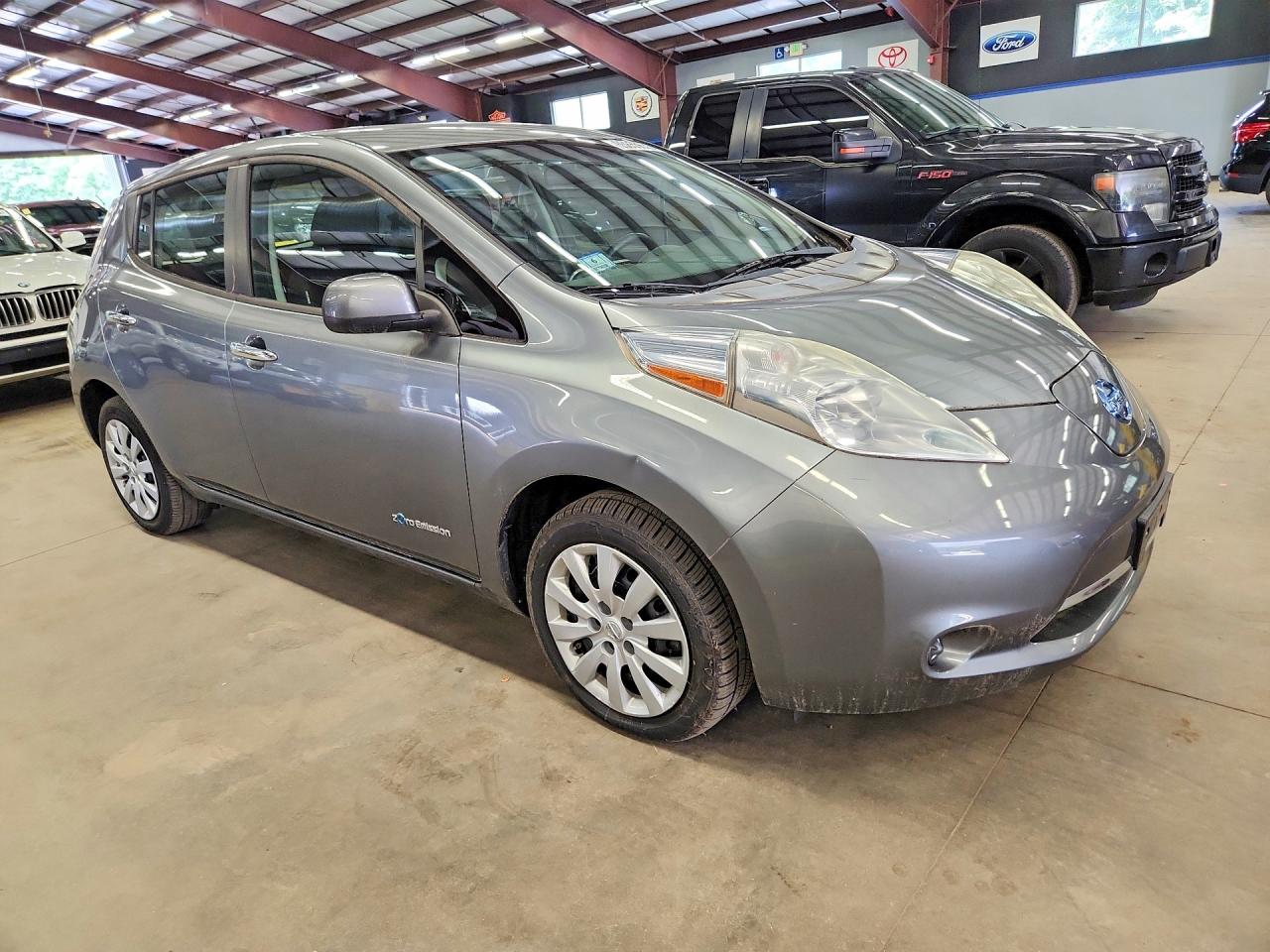 2015 Nissan Leaf S Silver vin: 1N4AZ0CP7FC319329