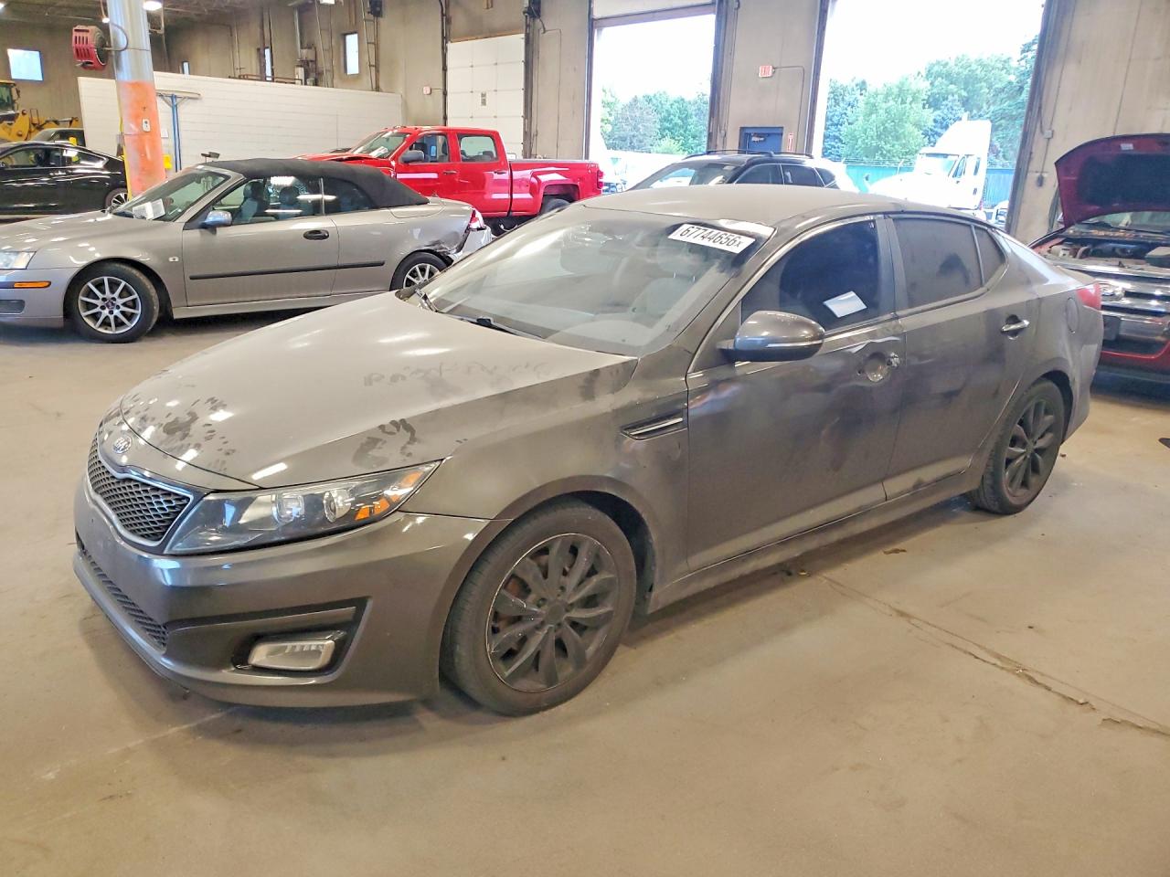 2015 Kia Optima Lx Gray vin: 5XXGM4A79FG399603