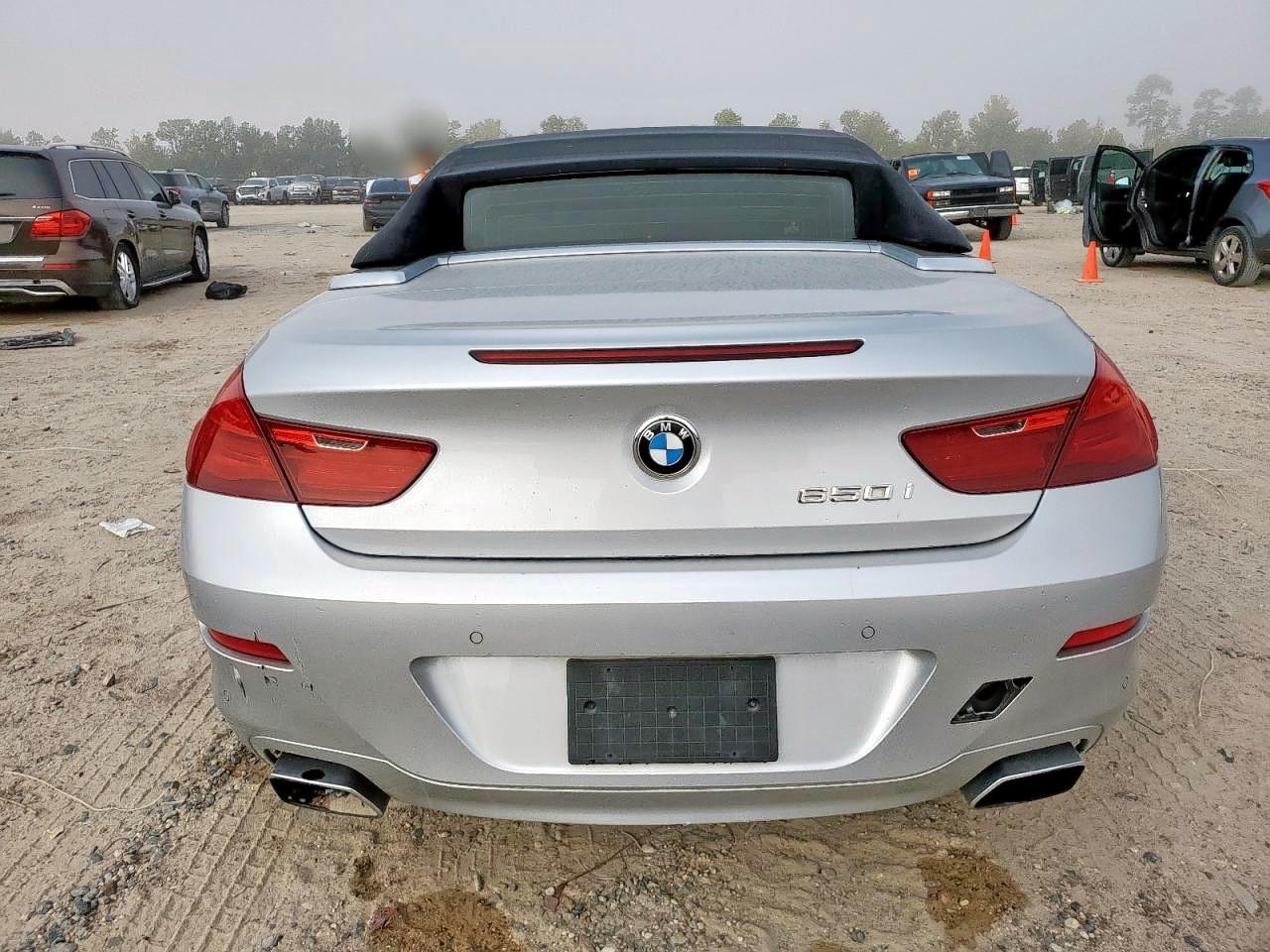 2012 Bmw 650 I Silver vin: WBALZ3C50CC397608