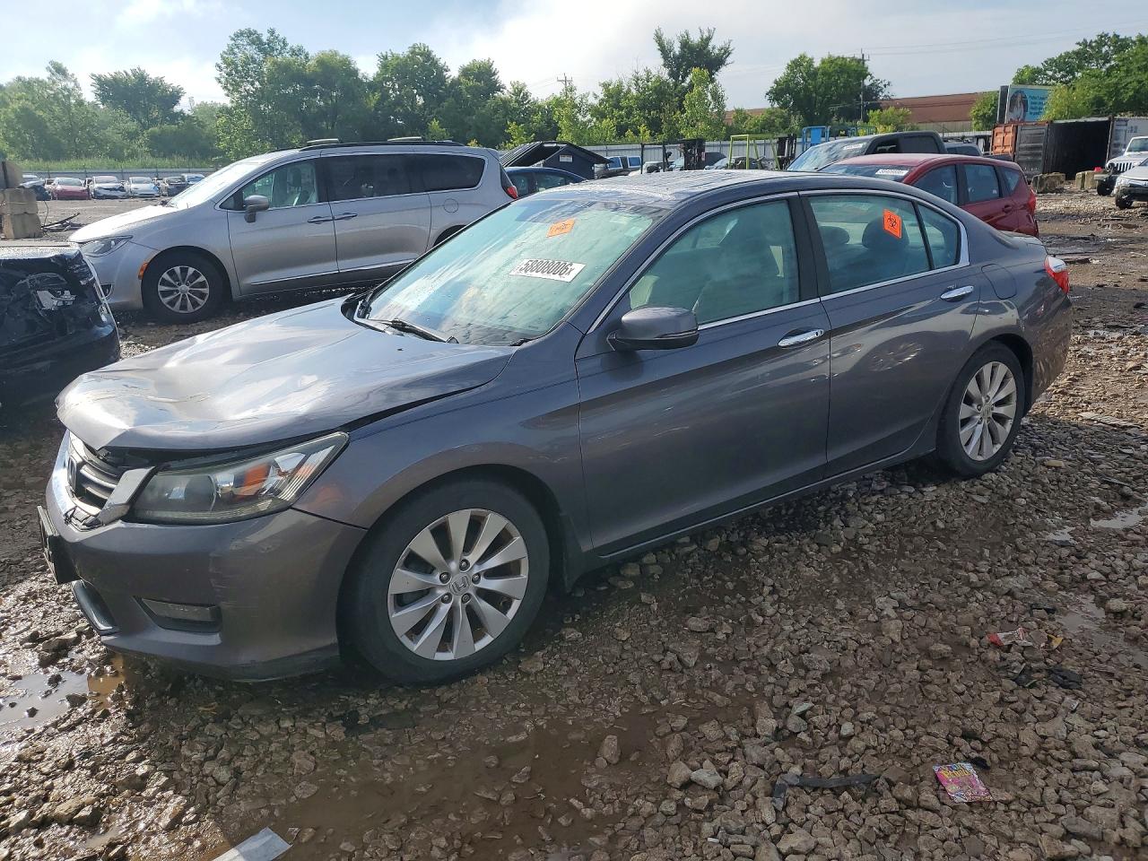 2014 Honda Accord Ex Gray vin: 1HGCR2F71EA106107
