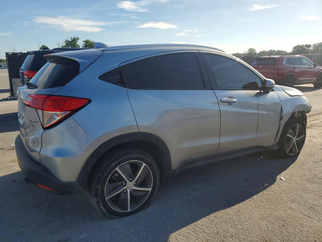 2021 Honda Hr-v Exl Silver vin: 3CZRU6H7XMM716577