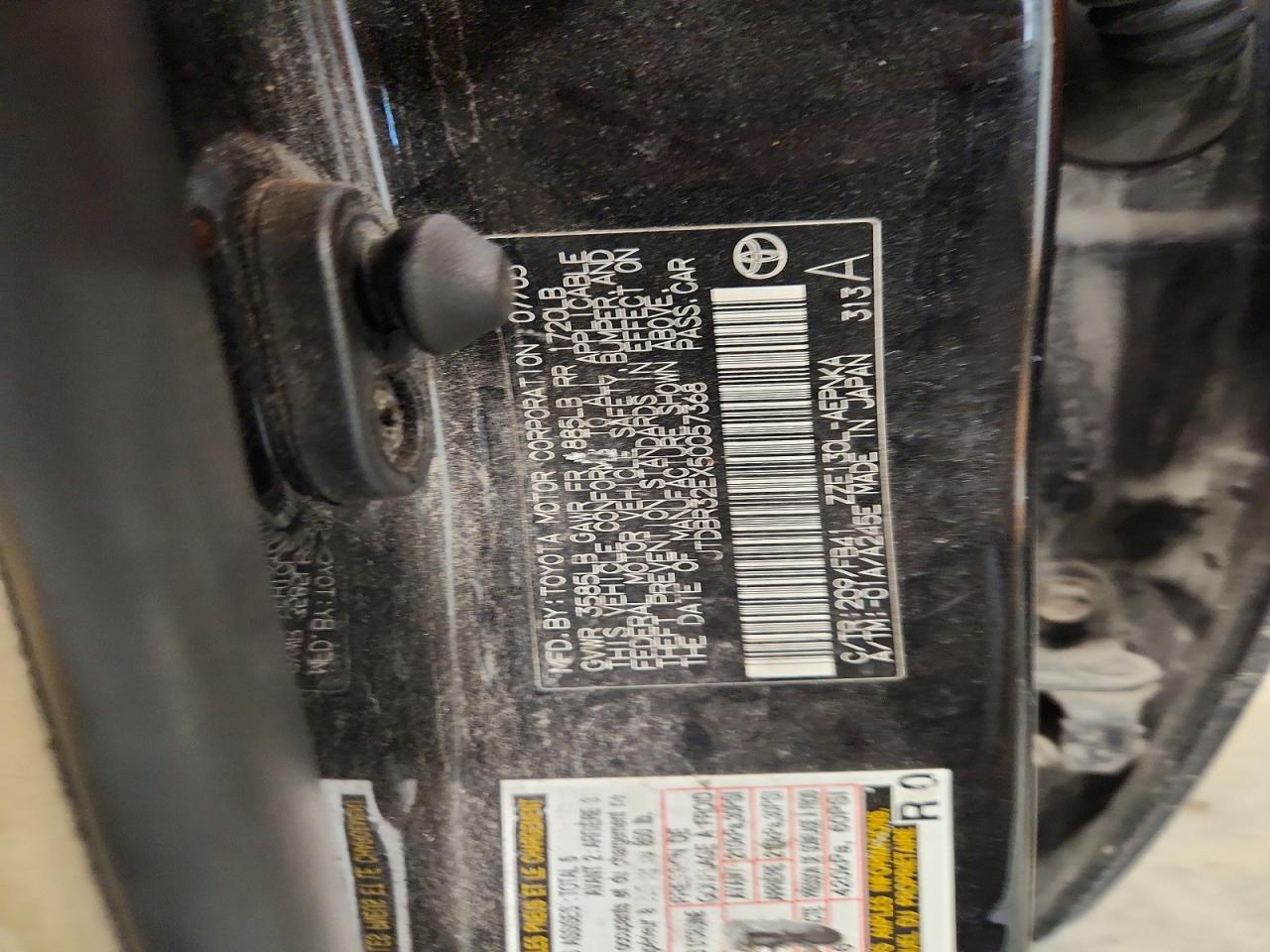 2005 Toyota Corolla Le Black vin: JTDBR32EX50057368